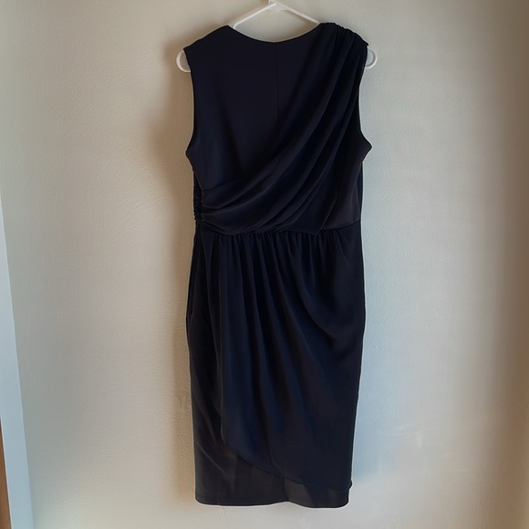 LBD with gorgeous sheer ruching overlay for flattering fit and feel, timeless! - Picture 4 of 4